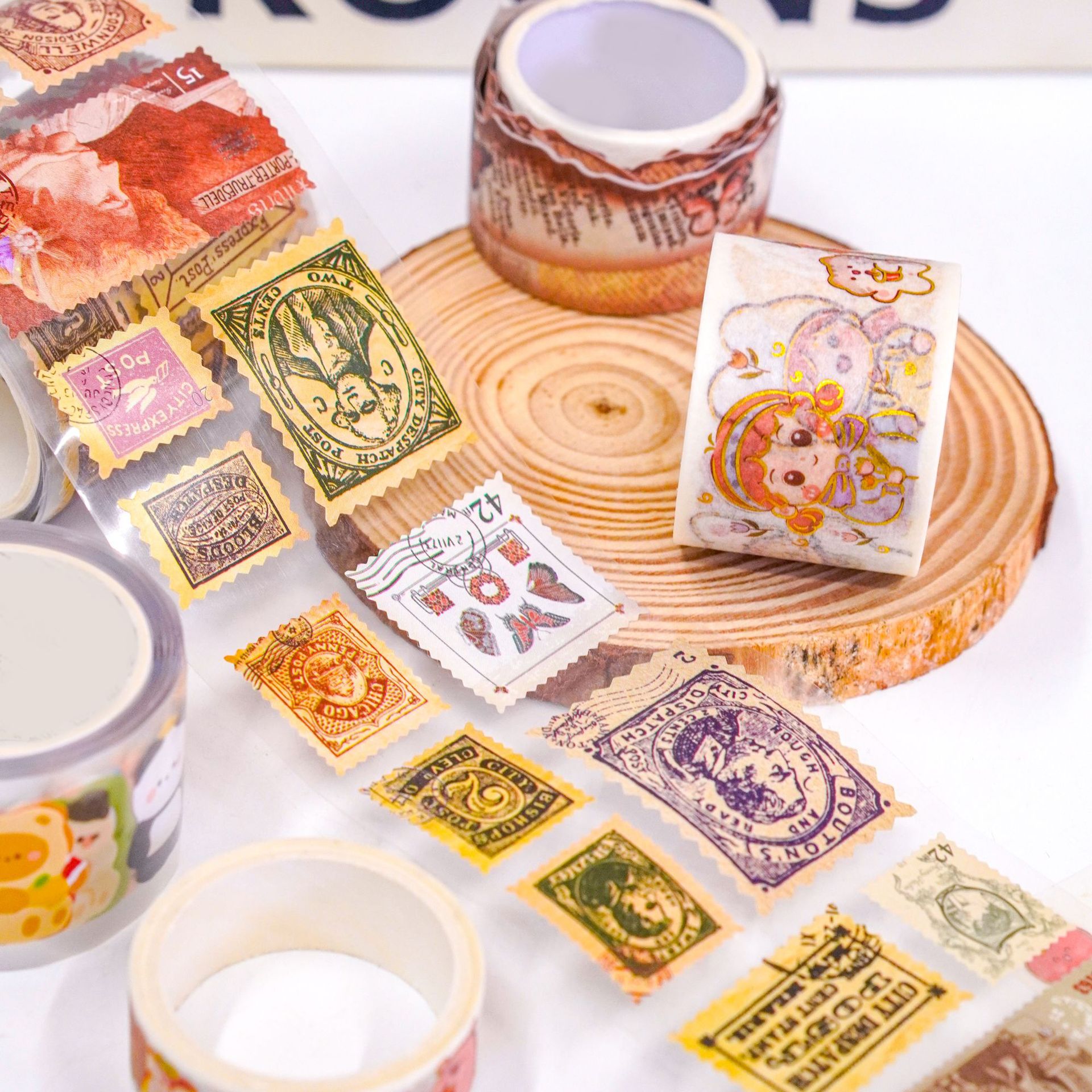 Factory Custom Creative Stationery Hand Account Stickers Cartoon 3D Kids Stickers Cold Hot Nail Art Stickers and Paper Tape