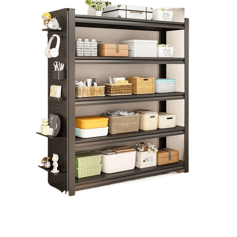 Steel Shelf Storage Rack Floor-Standing Multi-Layer Household Narrow Kitchen Storage Rack Grid Basement Balcony Storage Rack