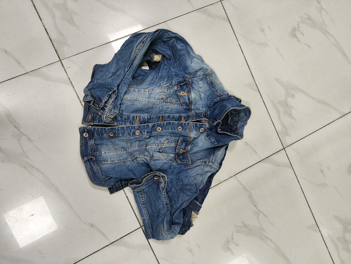Second-Hand Clothes Old Denim Jacket C Student Korean Style Loose Jacket Spring and Autum New Fashion Denim Clothing Wholesale
