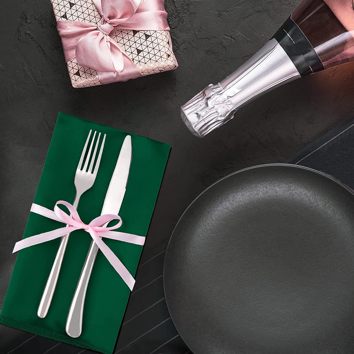 Amazon Hot Sale Saded Napkin Cup Flower Hotel Wedding Mouth Cloth High Density Lock Edge Wedding Solid Color Tableware Cloth