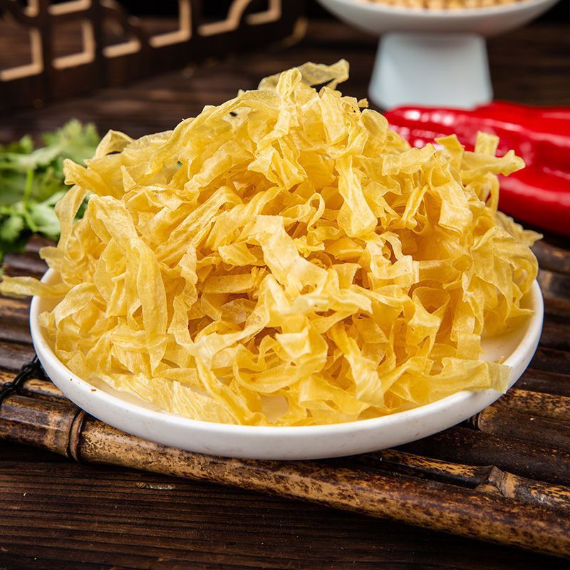 Bean skin wholesale factory dry goods Shandong bean products vegetarian food vegetarian food protein meat soybean meat oil bean skin bean skin shredded