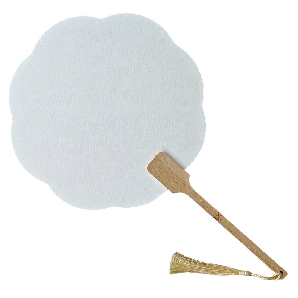 Cooked Xuan Fan Double-sided Blank Xuan Paper Fan Hand-painted Calligraphy White Card Paper Fan Advertising Fan Floating Medium Paint Fan