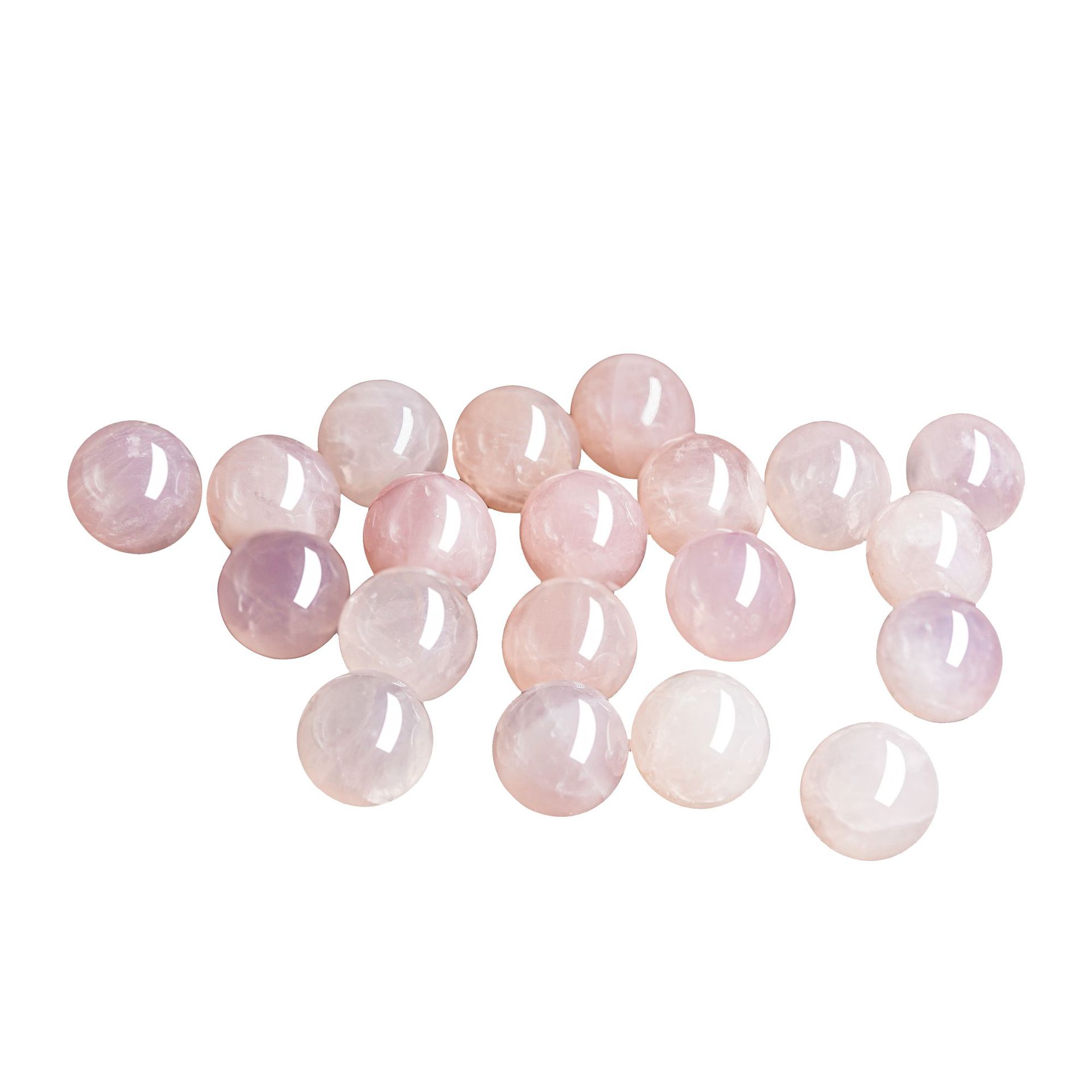Natural Pink Crystal Half-Hole Non-Hole Through-Hole Beads DIY Jewelry Accessories Earrings Necklace Bracelet Crystal Loose Beads Wholesale