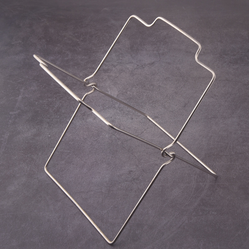 Stainless Steel Kitchen Folding Garbage Bag Stand Floor Large Garbage Bag Stand Multi-functional Home Storage Stand