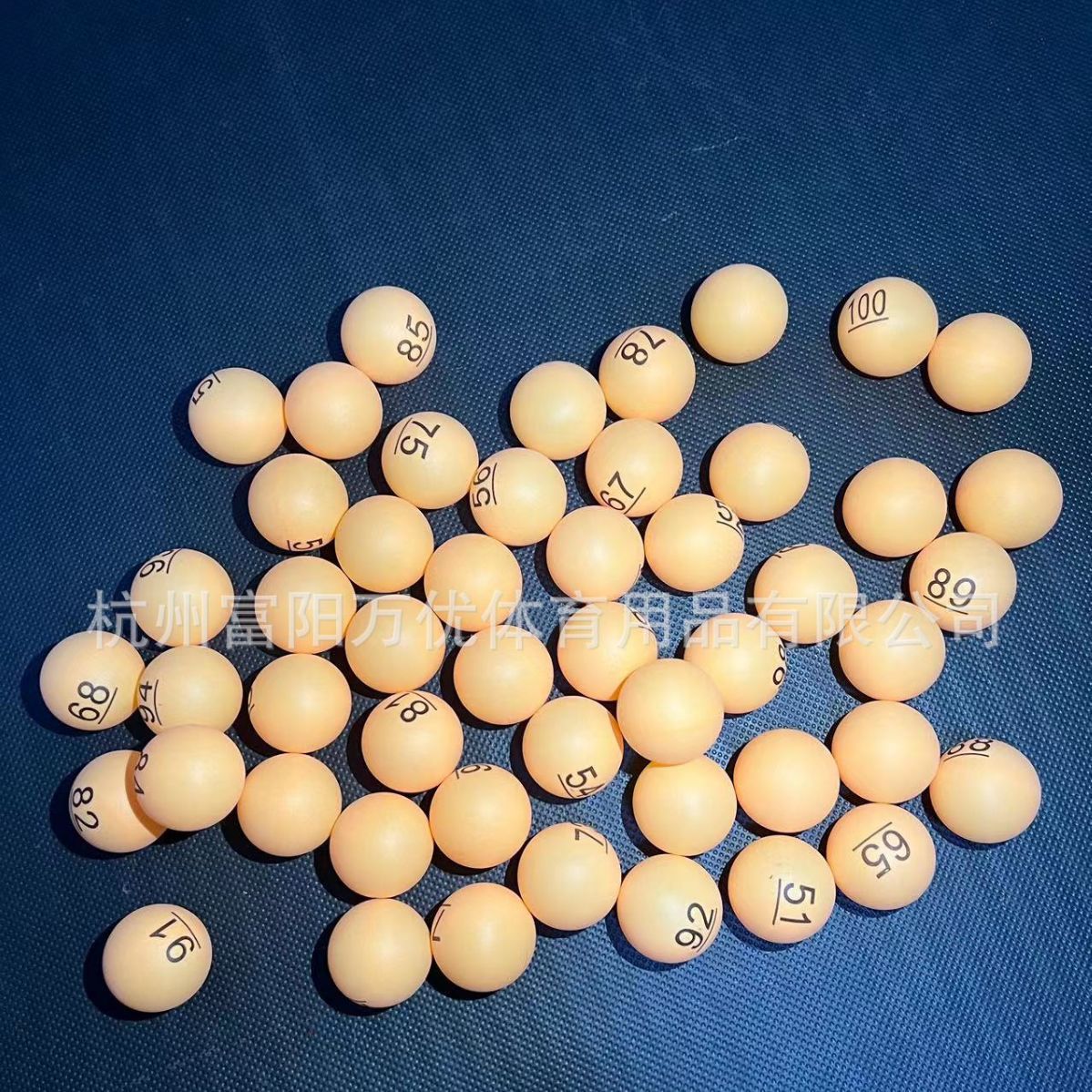 Frosted table tennis number table tennis touch prize ball lottery ball 40mm thick pp material