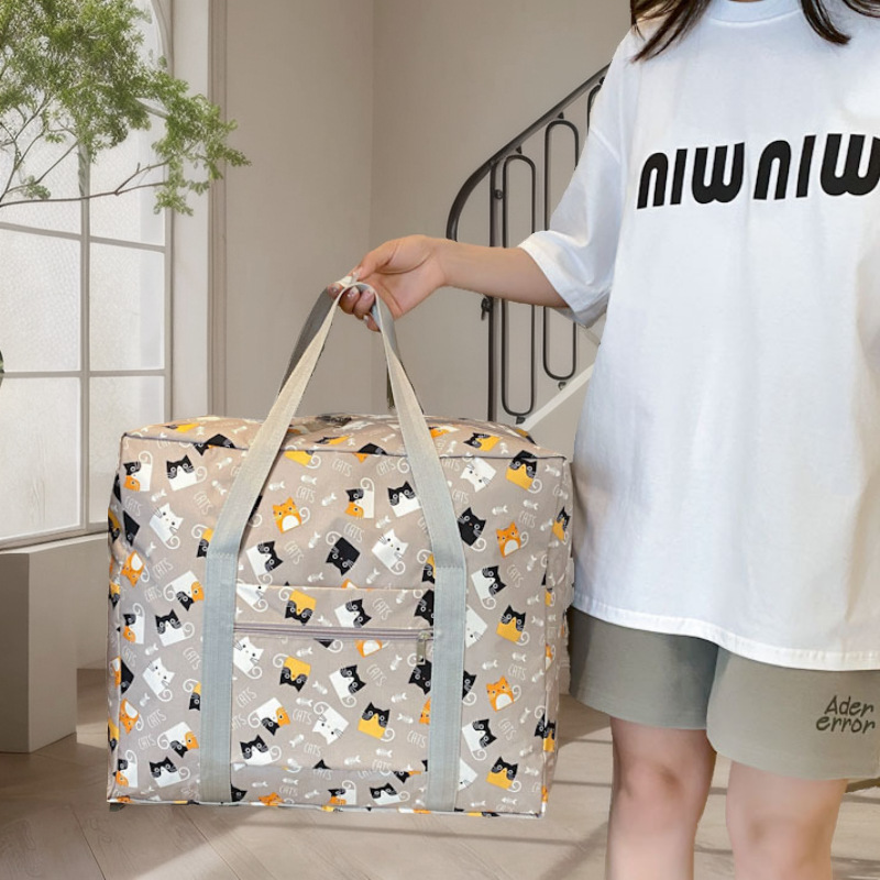 Short-Distance Travel Bag, Large-Capacity Clothes and Quilt Cosmetics Bag, Lightweight Satchel Luggage Bag, Women's Satchel Maternity Cosmetics Bag