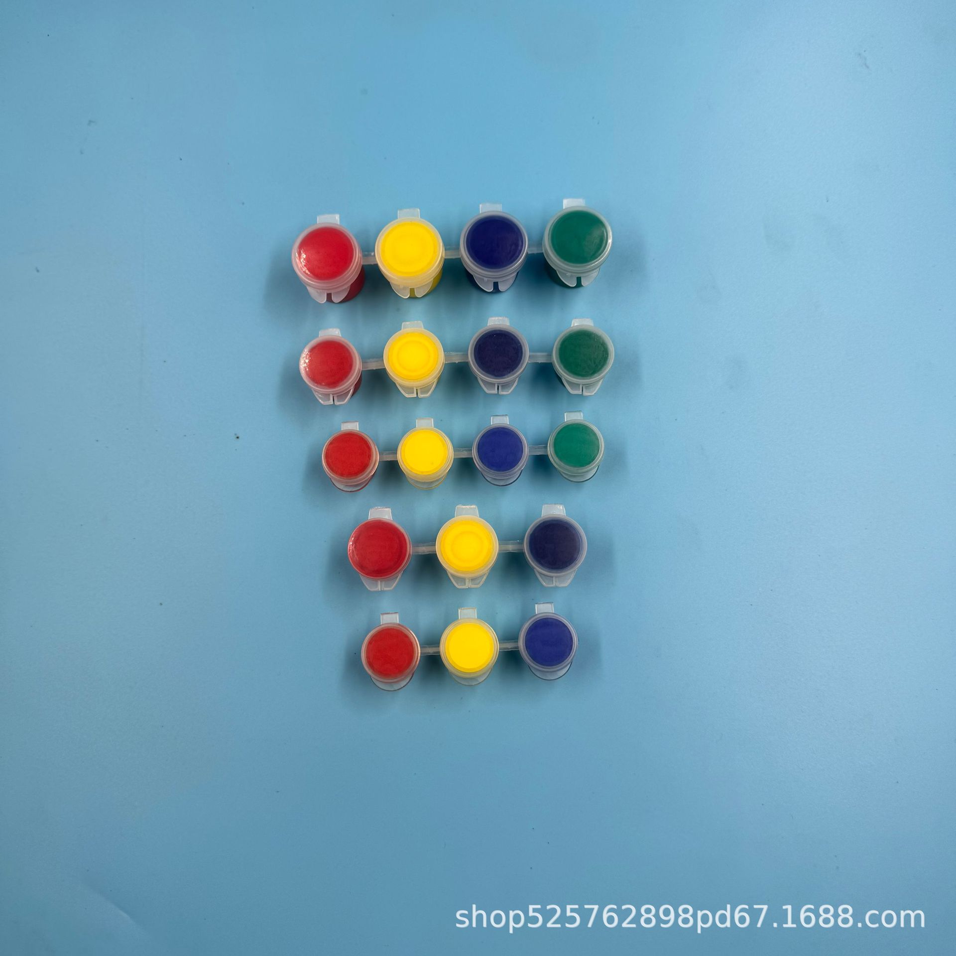 Acrylic Pigment suit 4 Color 3ml Children's DIY Handmade Graffiti Pigment Plaster Doll Filling Painting Pigment Strip