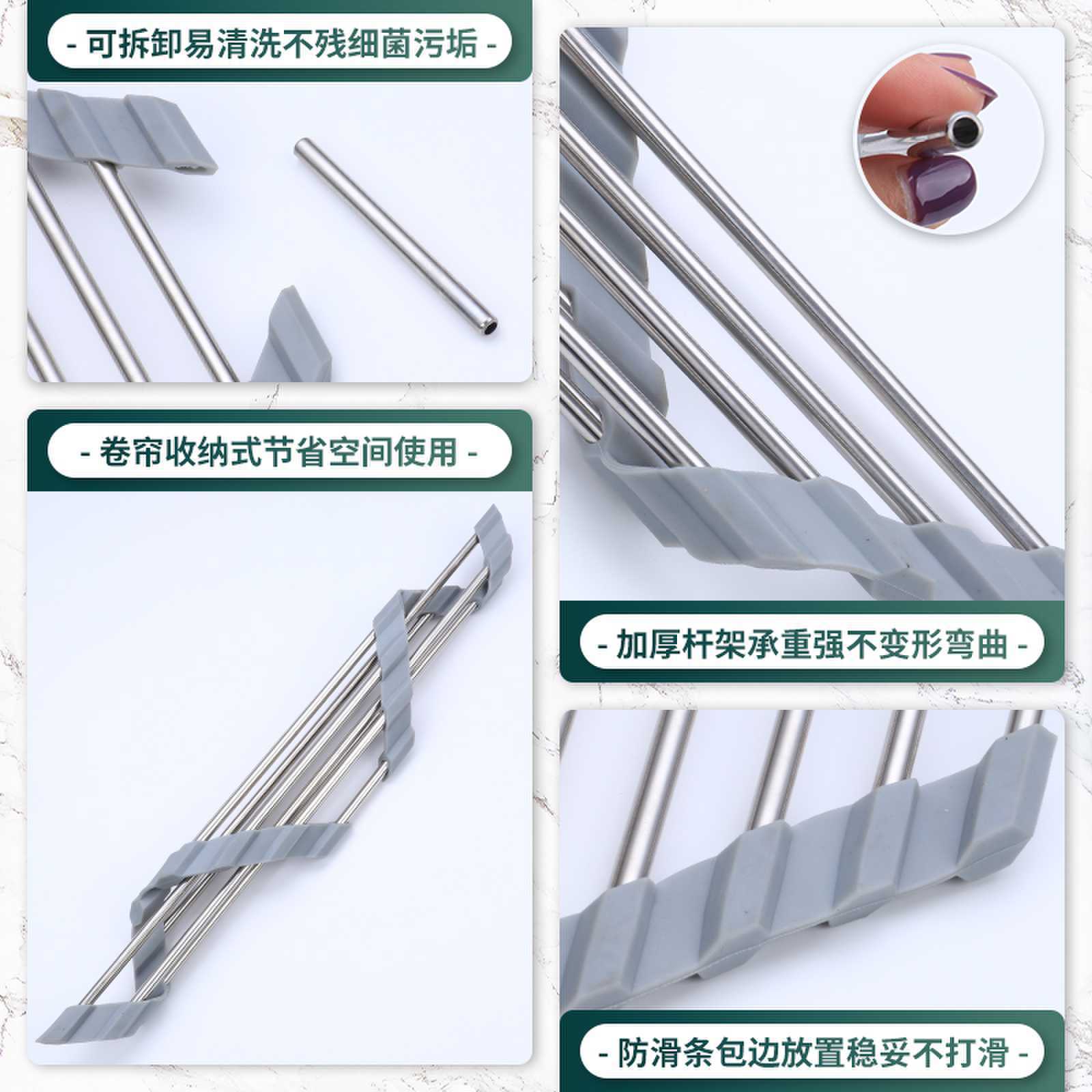 304 Stainless Steel Foldableable Triangular Drain Rack Home Kitchen Sink Drain Rack Dish Storage Rack