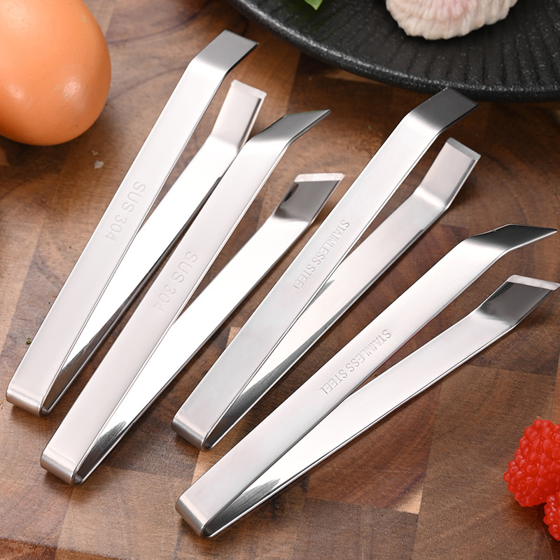 Thickened stainless steel pig feather clip plucker chicken feather duck feather household fish bone clip fish bone clip plucking pliers forceps