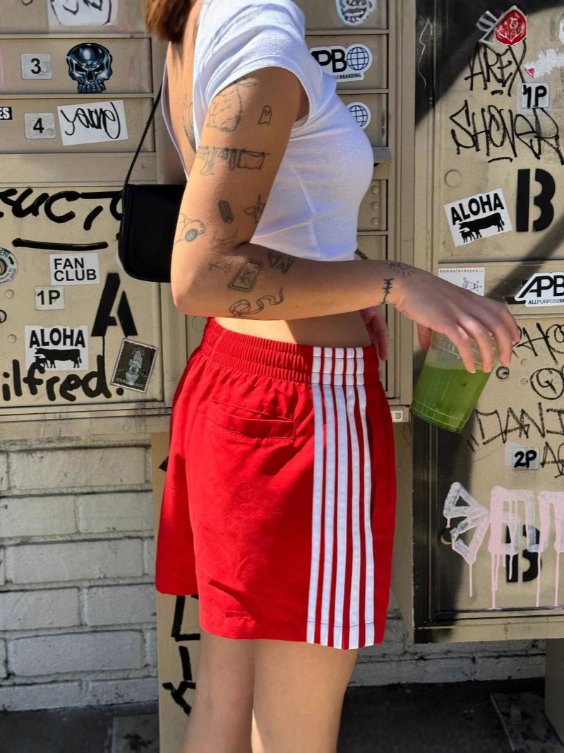 2024 Amazon Красные Американские Спортсменки Женские Контрастные Длинные Повседневные Спортивные Штаны