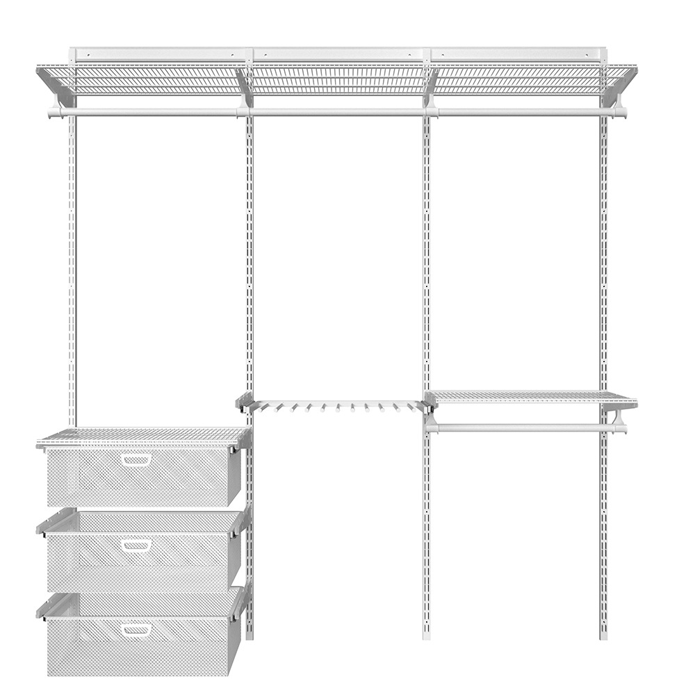 Metal Wardrobe Combination Accessories Walk-in Closet Shelf Storage Cabinet Open Style Adult Wardrobe Storage Rack