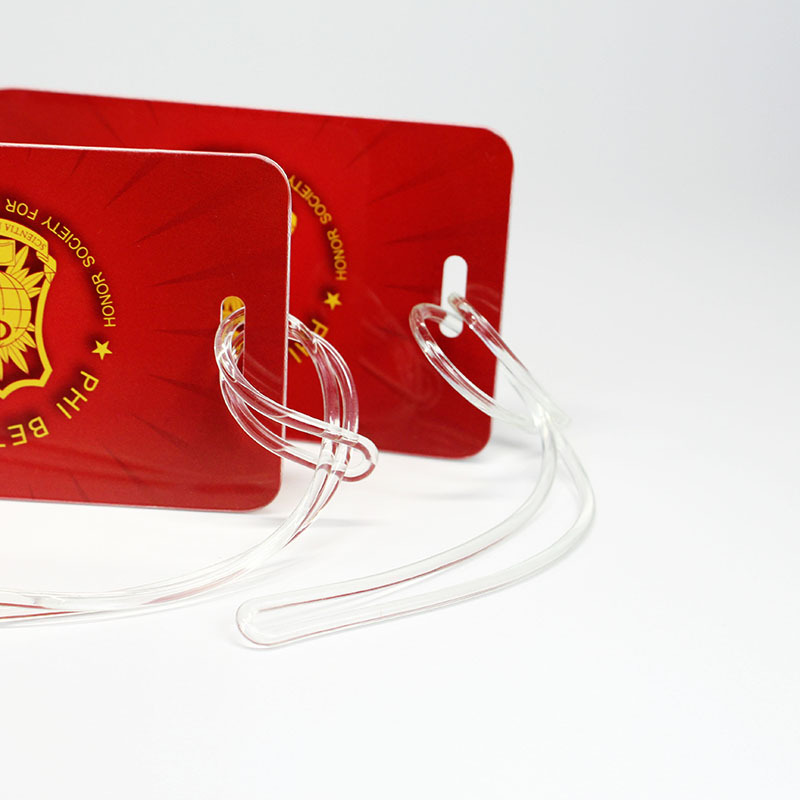 Spot environmentally friendly PVC transparent rope outbound luggage card lanyard boarding pass lanyard hanging rope cross-border exclusive