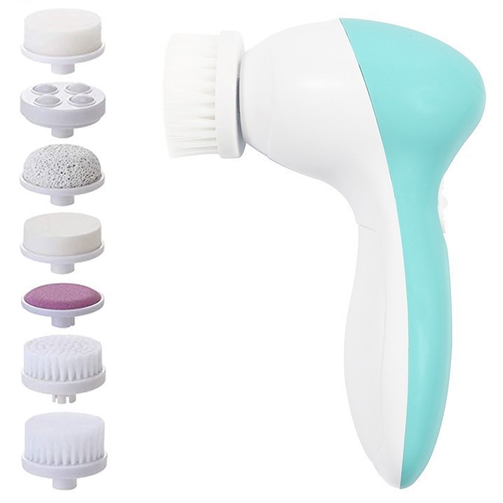 Cross-border multi-functional seven-in-one electric facial cleanser facial brush beauty instrument facial body massage beauty cleaner