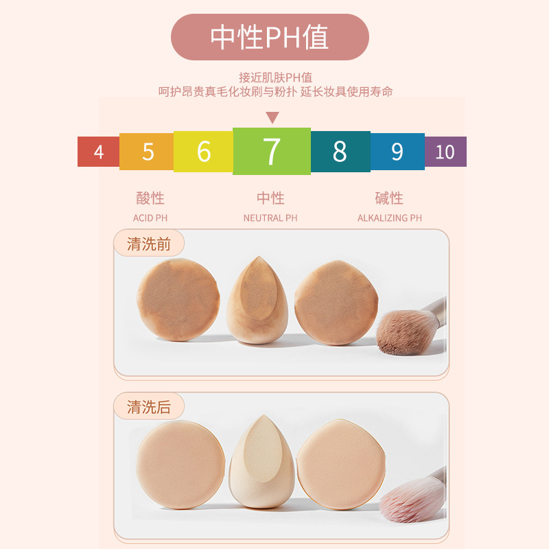 80ml Powder Puff Cleaning Agent Tool Cleaner Gentle Cleaning Liquid Makeup Brush Powder Puff Cleaning Beauty Egg