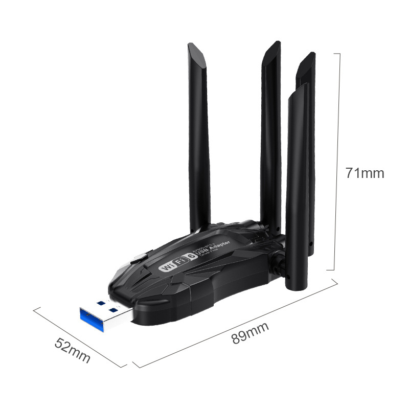 Wifi6 Bluetooth Wireless Network Card Wifi Receiver Bluetooth Adapter 5.4 Free Driver 5g Dual Band Plug and Play