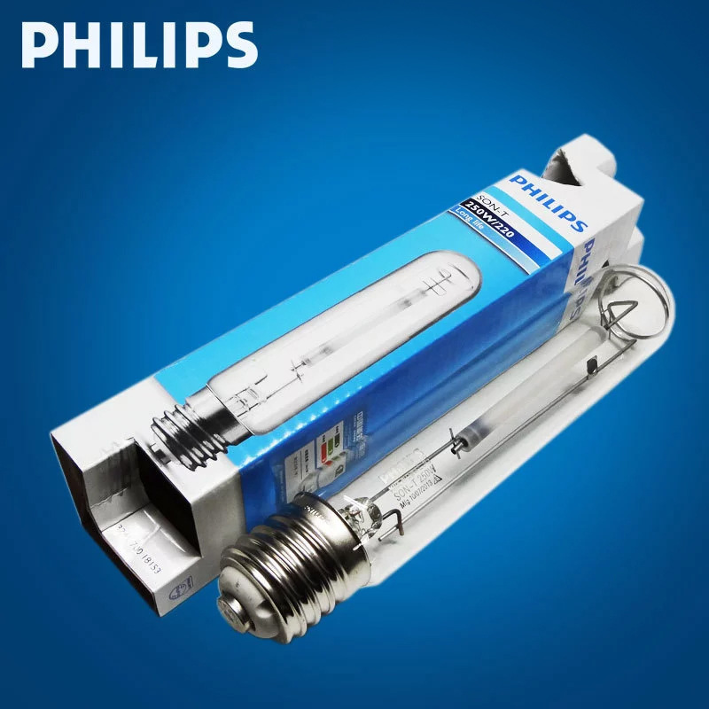 Philips High-Pressure Sodium Lamp Son-T 70W150W250W400W1000W E40 Yellow Light Straight Tube Plant