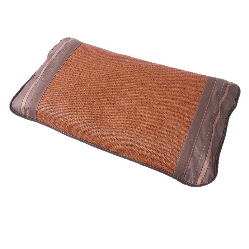 Factory wholesale summer cool pillowcase ice silk rattan mat pillowcase summer pillow mat pillow grass mat pillow cover