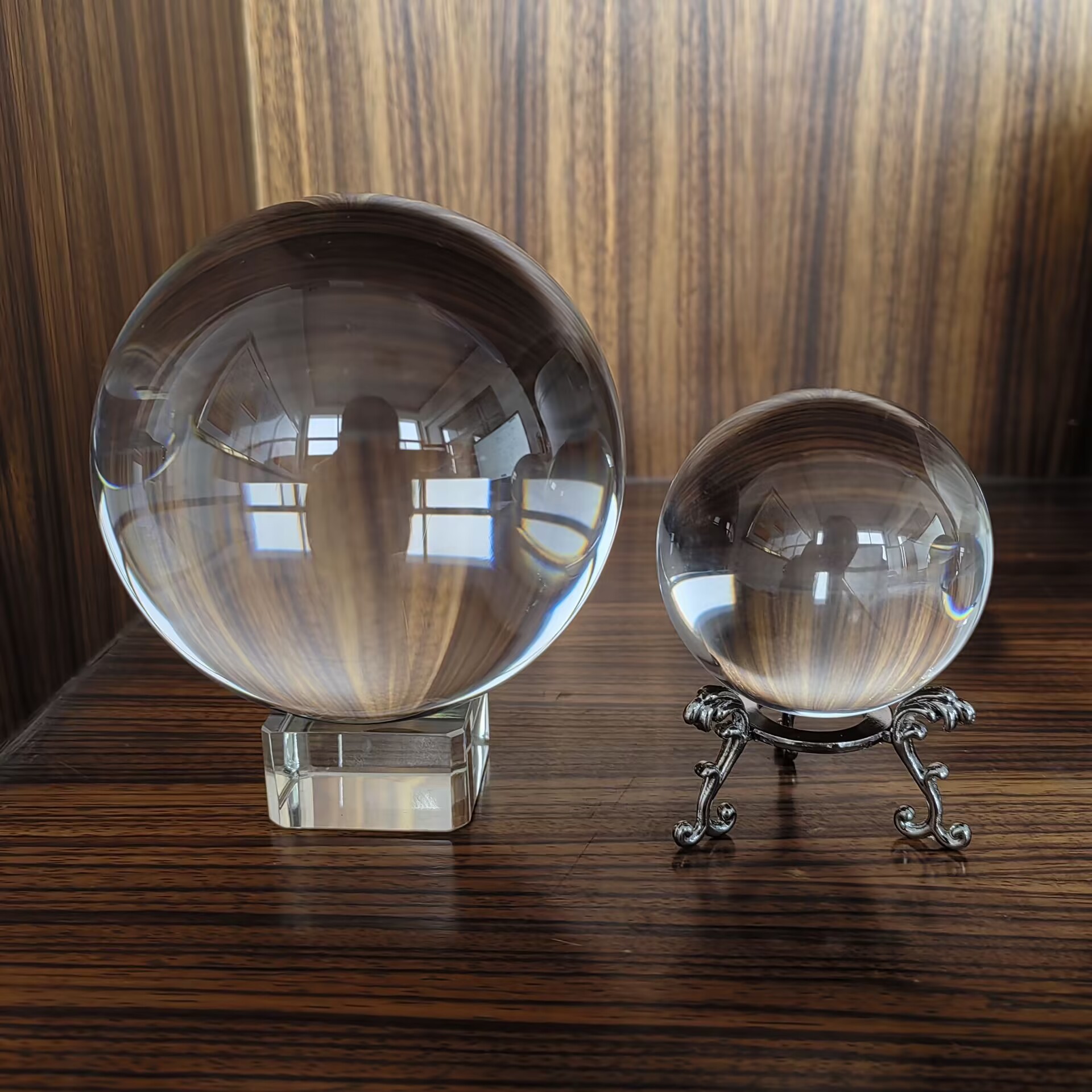 Crystal ball transparent light ball home decoration desktop decoration living room bedside office