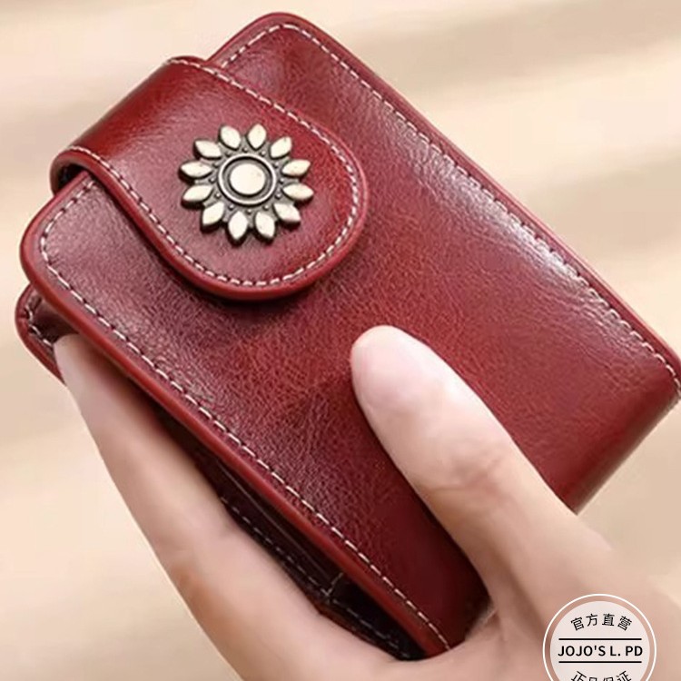 Cosmetic Bag Women's Portable Cosmetic Box with Mirror Mini Mouth Red Envelope Internet Celebrity Storage Bag small size Women's Bag