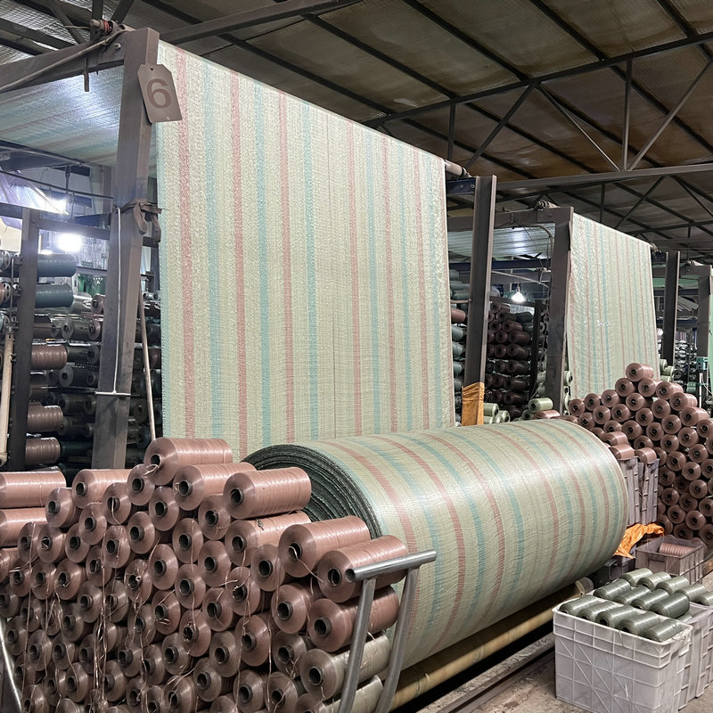 Manufacturer Supplies Customized Wholesale Disposable Engineering Color Striped Cloth Sunshade and Sun Protection Tarpaulin That Is Not Easy to Get Water and Rain