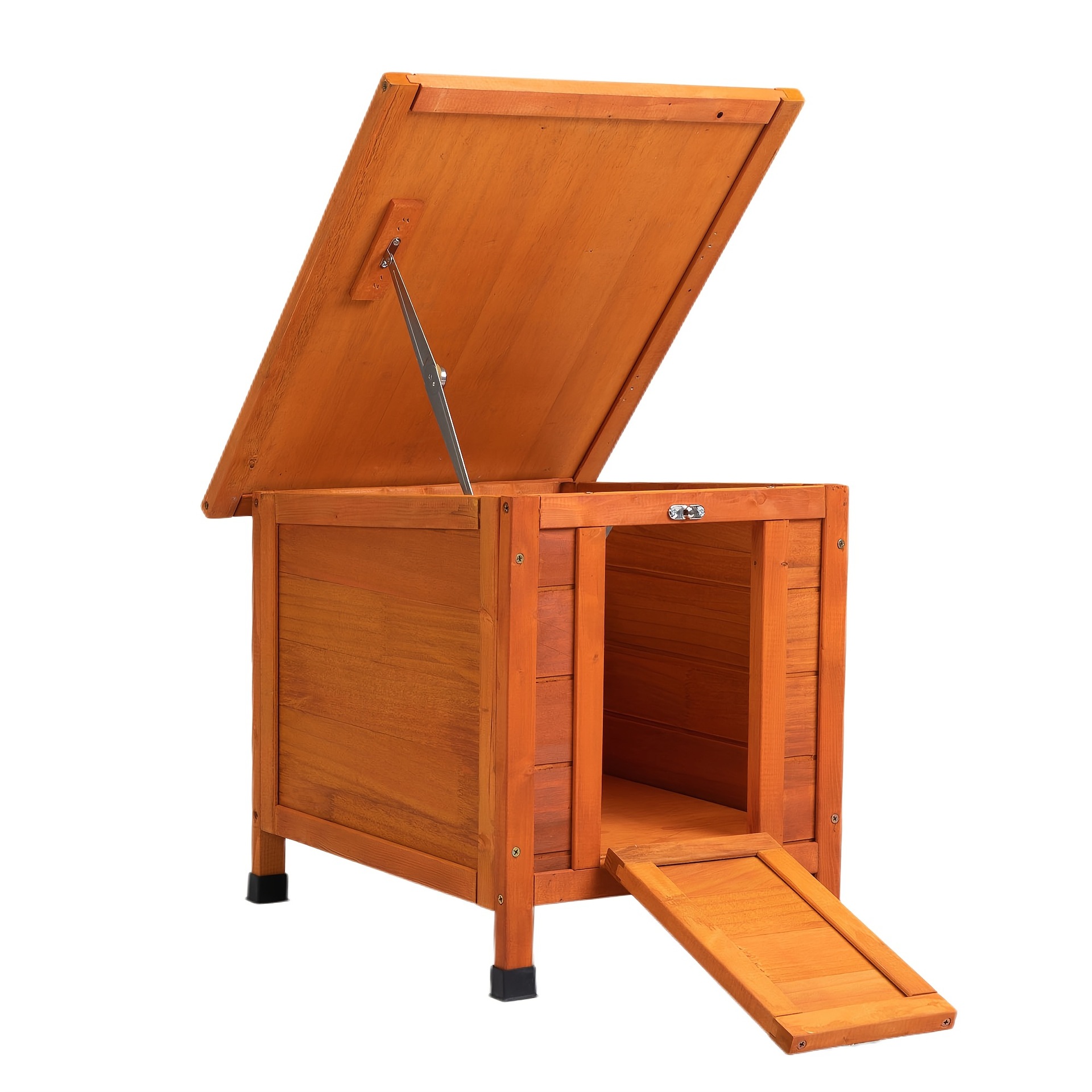 2025 New Cross-Border Dropshipping Bright Orange Weatherproof Wooden Rabbit Cage Cross-Border Dropshipping Cross-Border Dropshipping