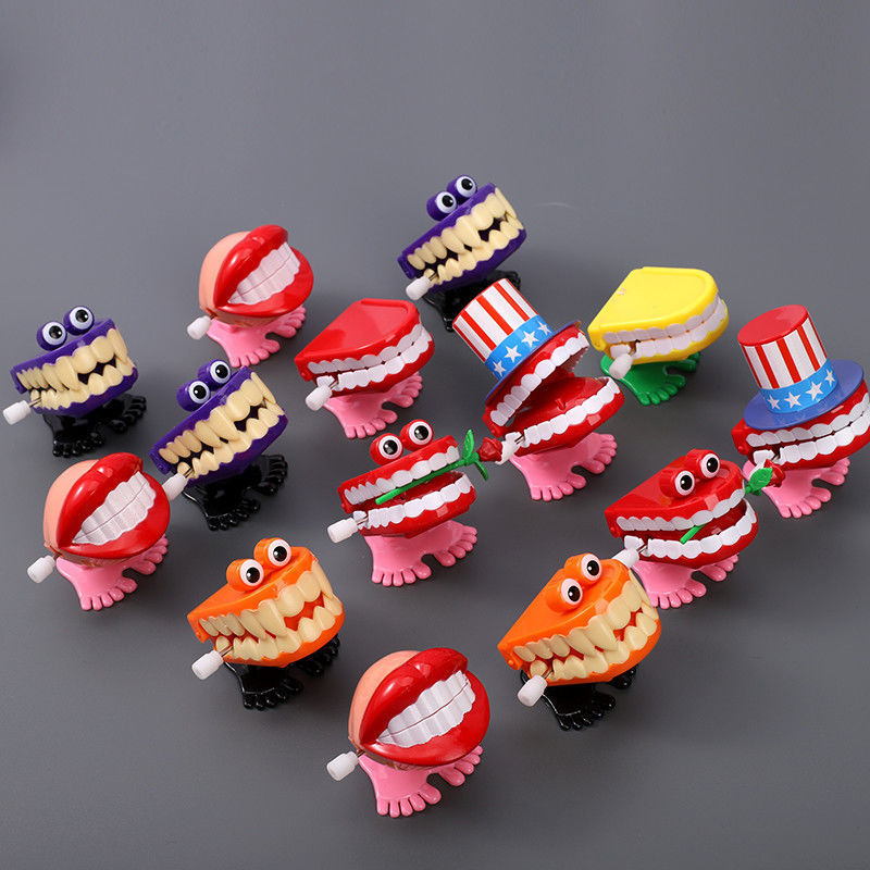 Chain with eyes jumping teeth Christmas gift cute childlike toy teeth dental gift