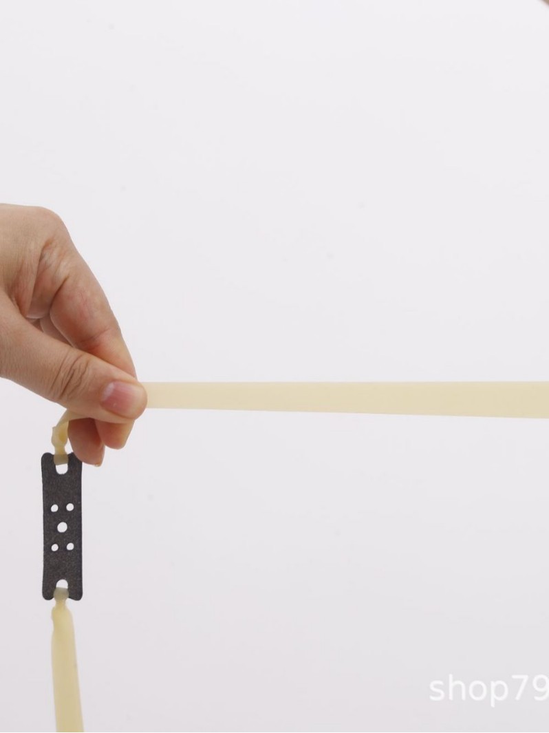 Precision-Tied 2012 Tapered Plain Flat Rubber Band, Anti-Freeze, Thickeneded and Durable, Selected 0.8-2.5 Thickness 22 Long