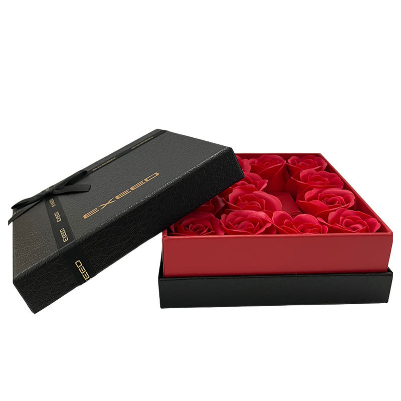 New Black Gift Box, High-End and Exquisite Heaven and Earth Cover Gift Box Packaging, Simple and Elegant White Box, Empty Box Customization