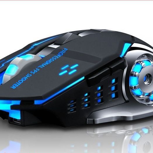 Hot Wheels 2.4g charging wireless photoelectric mouse mute luminous game Office Home mouse manufacturer in stock