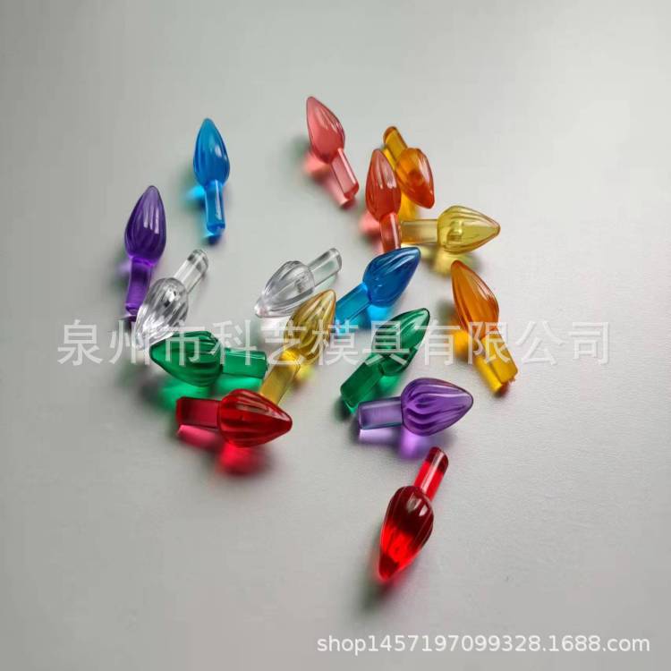 New Ceramic Christmas Tree Decoration Small Light Bulb Luminous Insert Light-Transmitting Lamp Bead Decoration DIY Holiday Accessories