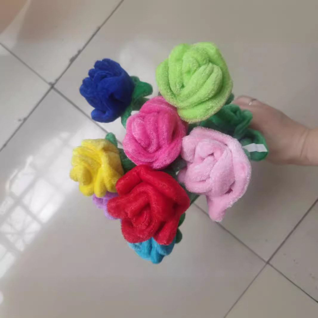 Fabric Cartoon Rose Plush Toy Scene Layout Simulation Home Flower Decoration Hotel Decoration Wholesale
