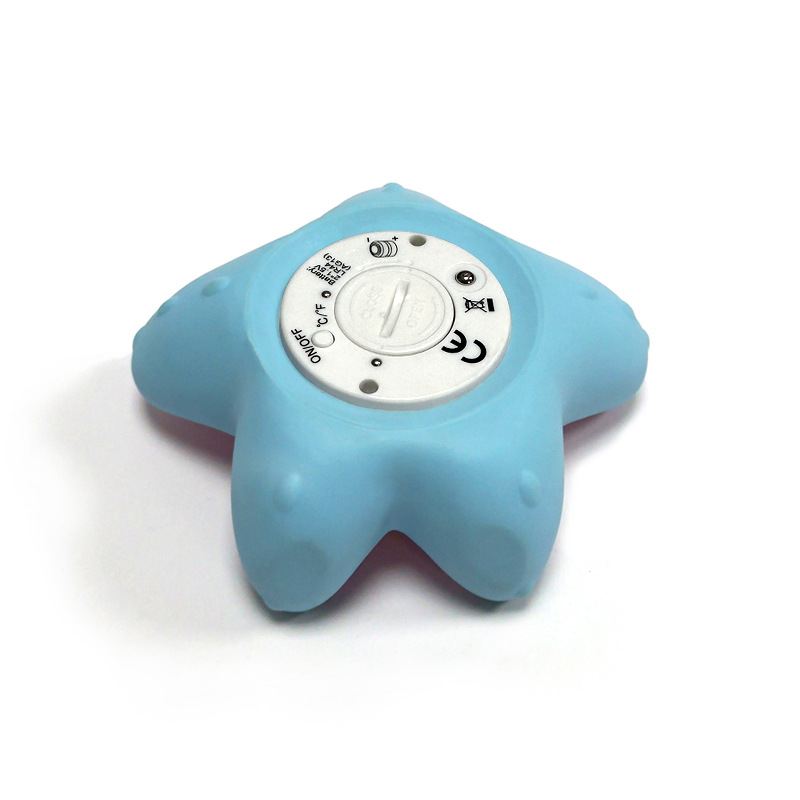Little starfish cartoon children's water thermometer digital display warning waterproof Bath swimming water thermometer baby special digital