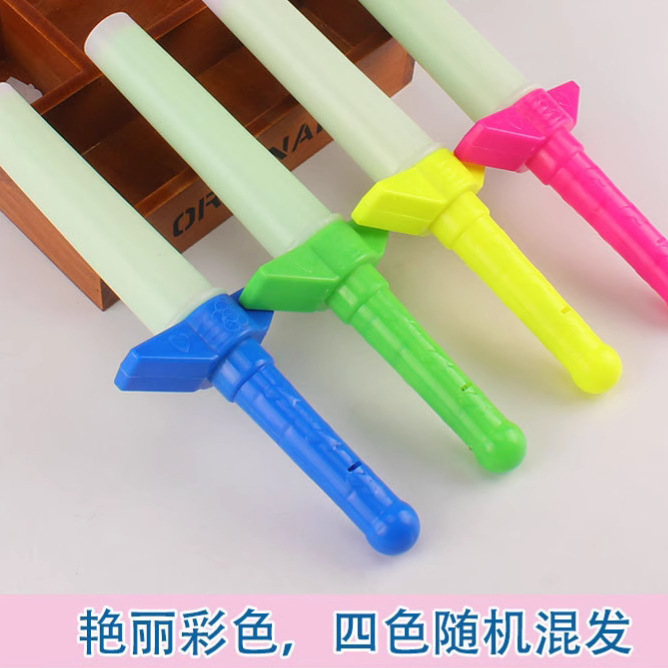 Luminous Four-Section Stick Hot Selling Large Shrink Stick Luminous Stick Flash Stick Four-Section Telescopic Fluorescent Stick Manufacturer Wholesale