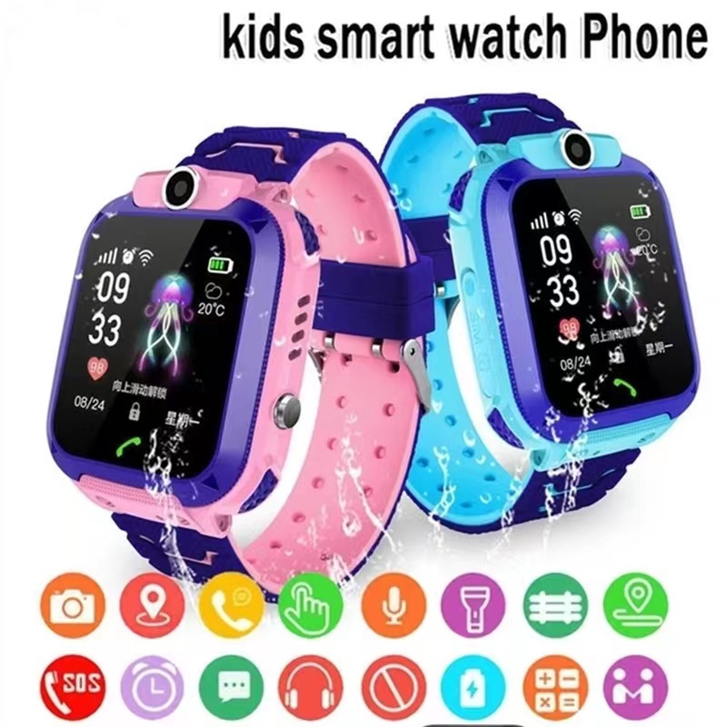 Factory Kidsren's Smart Watch Positioning Watch Cross-Border Phone Watch Can Insert Card Waterproof Kidsren's Phone Watch
