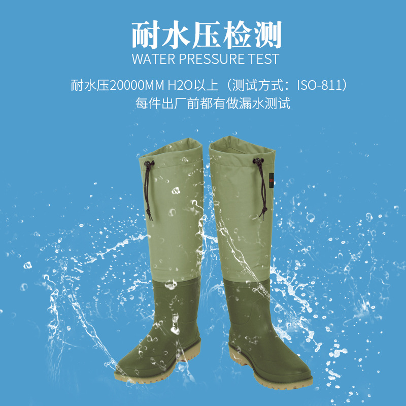 Waterproof Wading Pants for Fishing and Outdoor Activities with Steel Studs