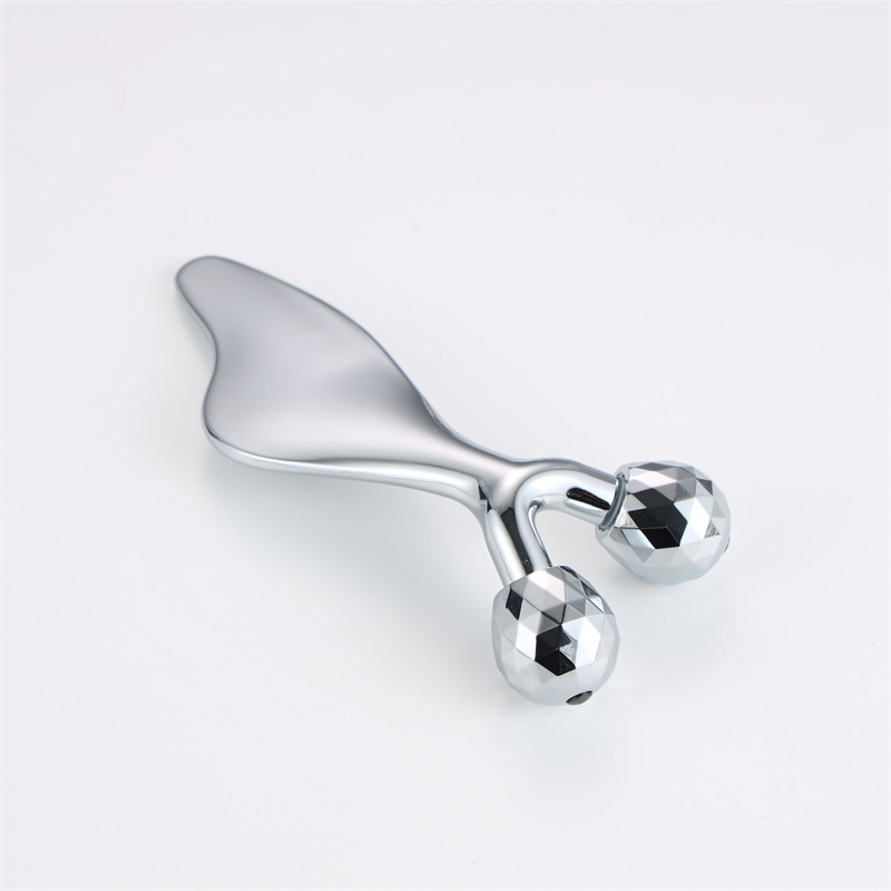 New facial massage stick beauty scraper face lifting ball massage stick small dolphin double-headed roller beauty stick