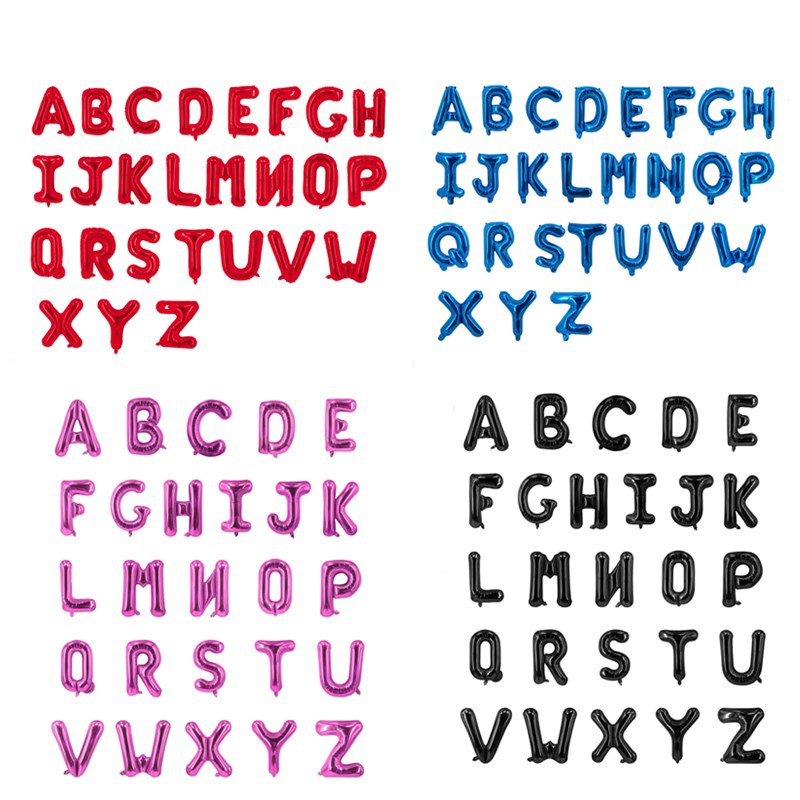 Имитированный красивый тонкий 16 дюймов красный буква алюминиевый фольгированный шарик