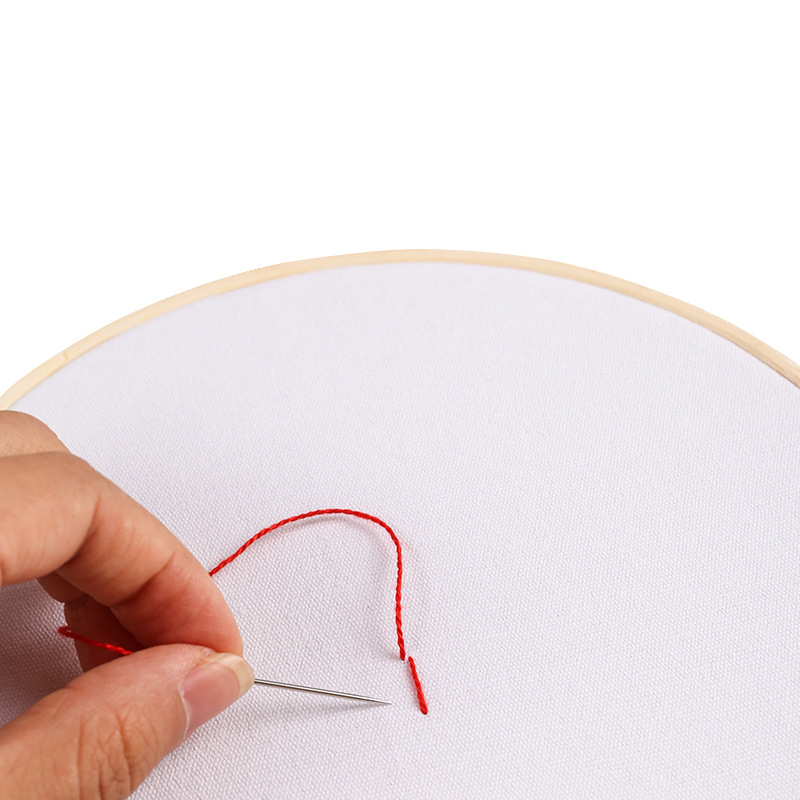 New Handmade DIY Embroider Cotton and Linen White Cloth Poke Embroider Cloth Stereo Ethnic Style European Su Embroider Rhombus Wool Embroider