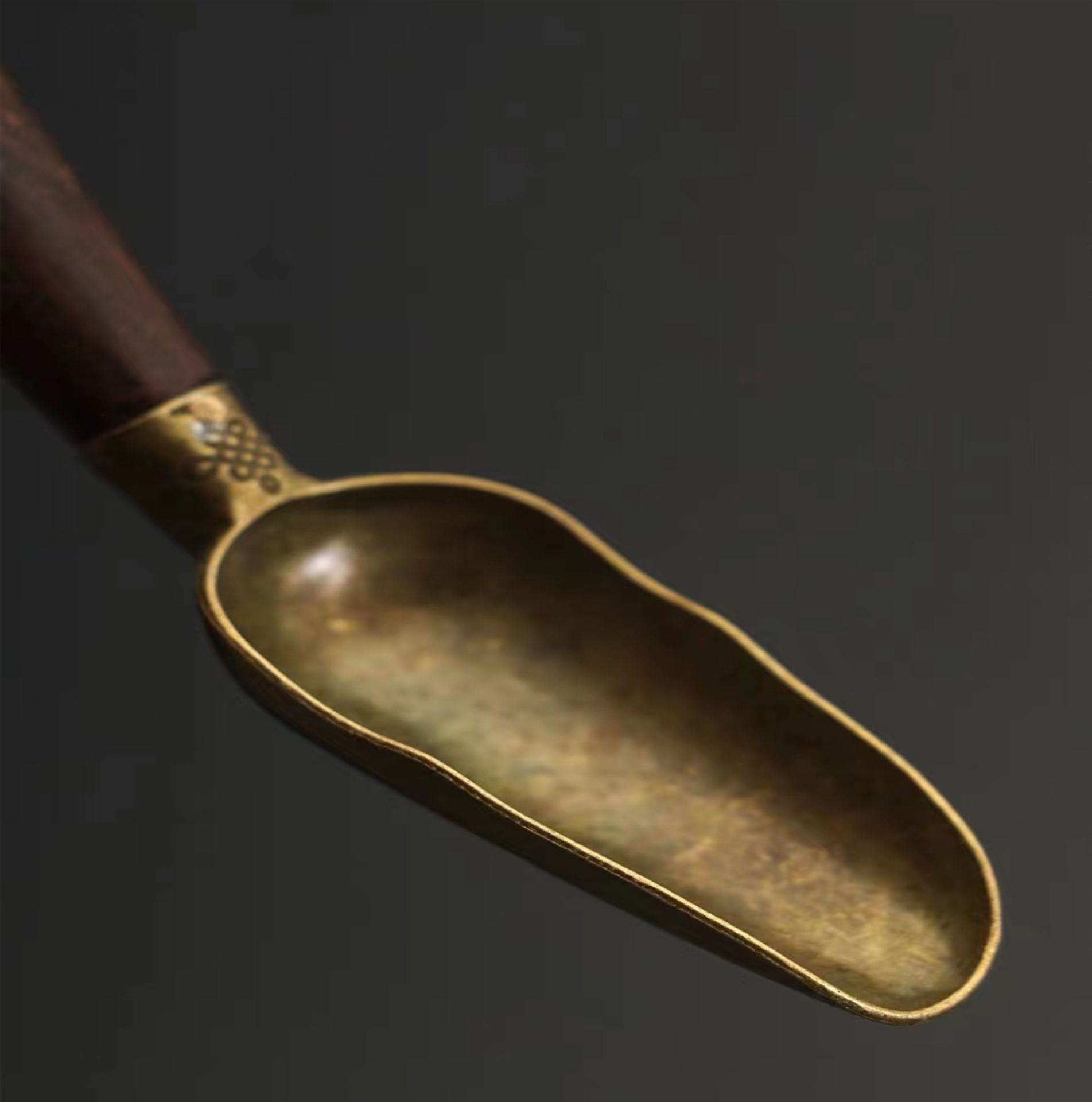 Factory Ebony alloy teaspoon tea spoon tea shovel tea spoon kung fu tea set tea ceremony accessories support logo