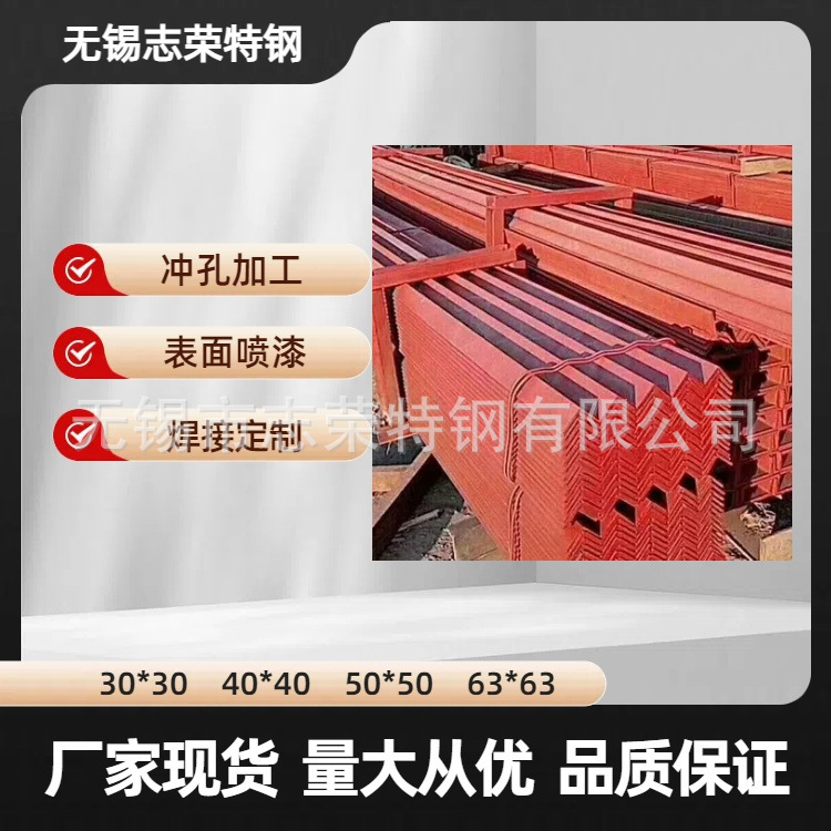 Manufacturer's Self-Operated Perforated Angle Iron Hot-Dip Galvanized Punching Flower Angle Steel 30/40/50 Thickeneded Corner Code Stainless Steel Cross Arm