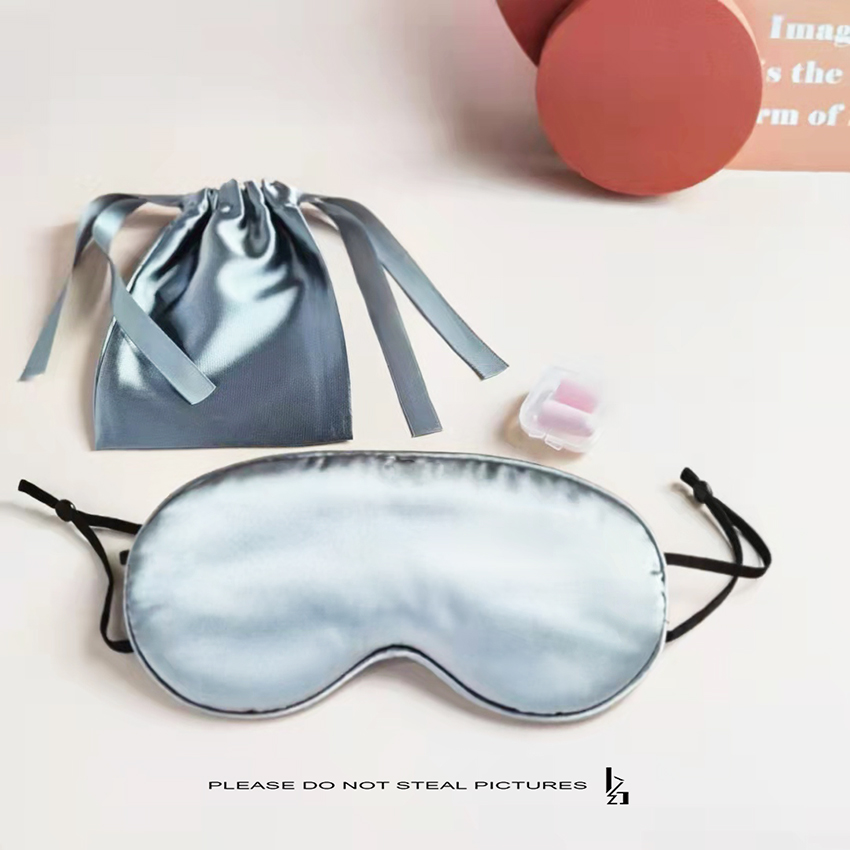 Sleeping Eye Mask Ear-hanging Adjustable Shading Breathable Women's and Men's Silk Eye Mask Three-piece Set to Relieve Eye Fatigue