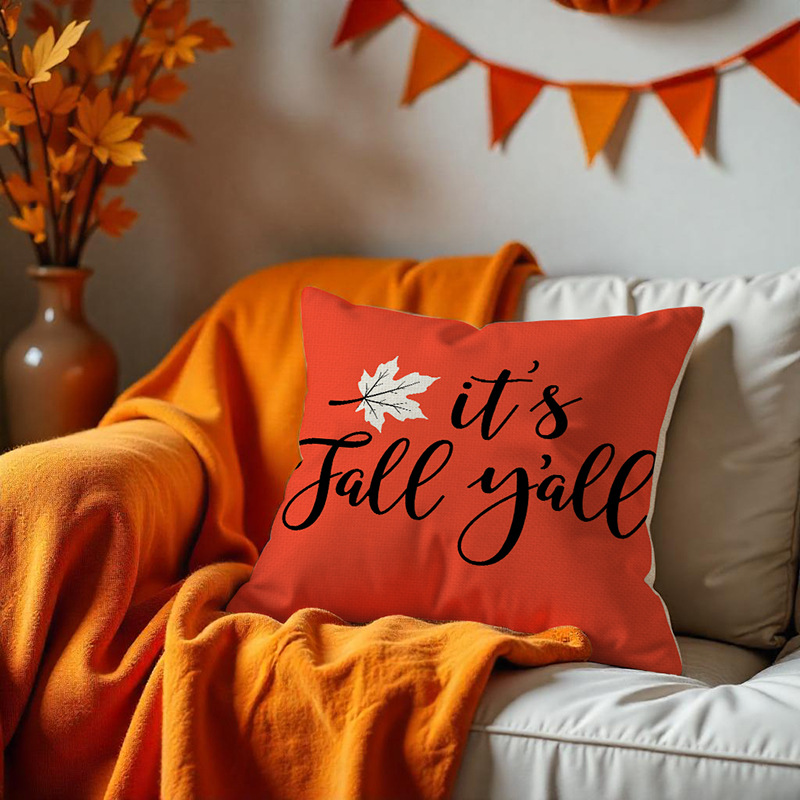 Amazon Cross-Border Hot Selling Autumn Harvest Pumpkin Pillowcase Factory Direct Sale
