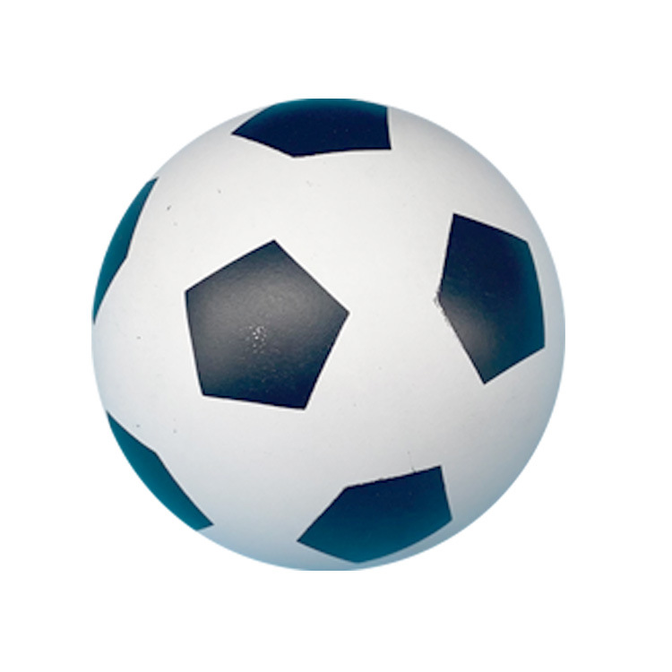 6cm Hollow High Elasticity Football Squad Hand Racket Leather Ball Jumping Ball Children's Toy Ball Hand Racket