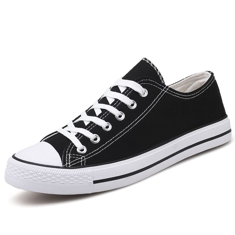 Low-top Canvas Shoes for Men and Women Couple Students Korean Style All-match Casual Shoes Classic Single-layer Shoes White Shoes Skate Shoes H01
