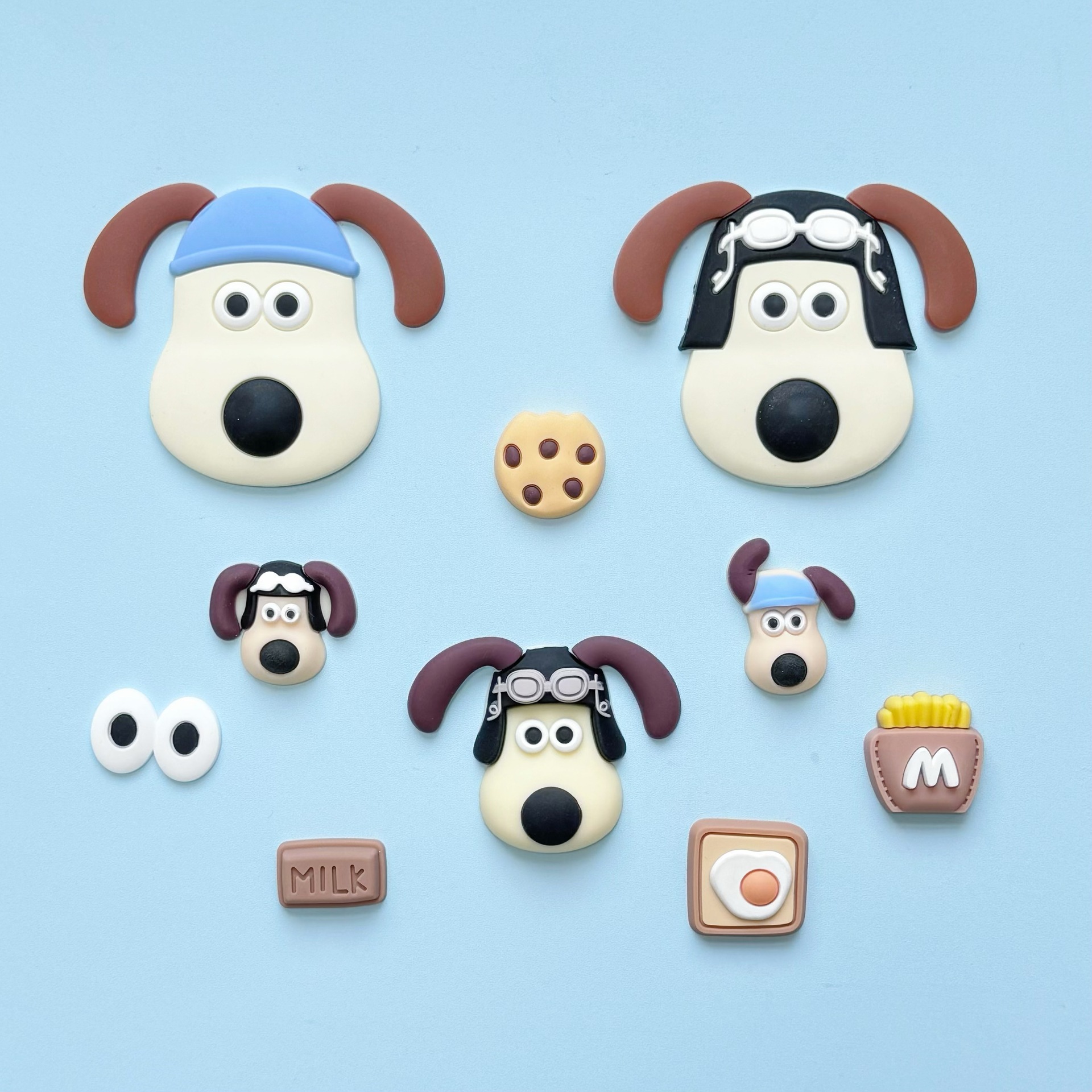 Маленький размер, Handdog, ПВХ мягкий клей, ювелирные аксессуары, DIY, клей, чехол для мобильного телефона, отверстие, обувь, аксессуары для волос, патч