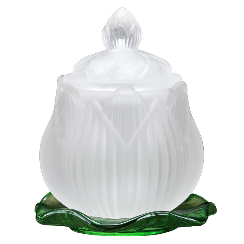 Puze Buddha supplies colored glaze striped holy water Cup Guanyin Great Compassion Water Cup Buddha Front Water Cup for wholesale