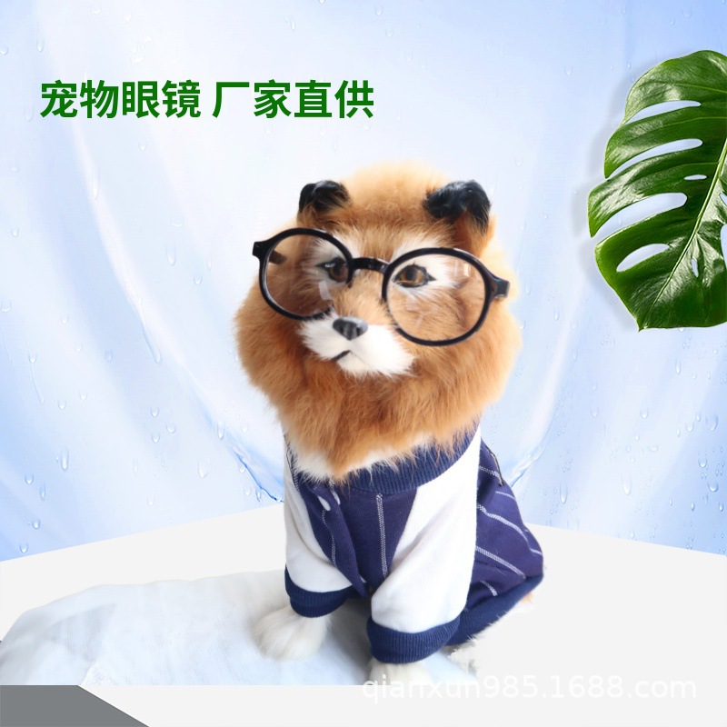 Pet Supplies Wholesale Pet Transparent Glasses Cat Glasses Dog Glasses Pet Clothing Plastic Glasses