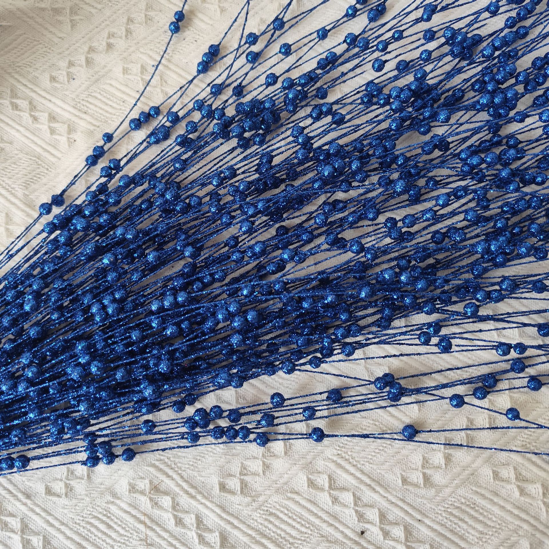 Cross-Border Gold Powder Willow Christmas Decorations Home Decoration Christmas Tree Props Glitter Berry Foam Arrangement