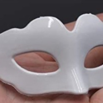 Spray paint mini doll decorative mask Halloween party ball mask