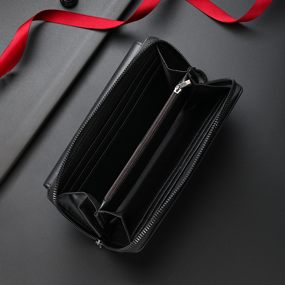 2025 New Fashion Men's Wallet Multi-Card Slot Large Capacity Casual Zipper Coin Purse Hand Wallet